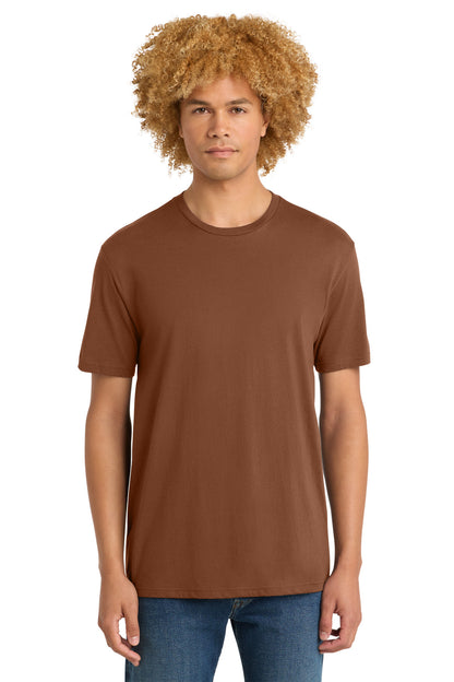 Front View of BakedClay District Perfect Weight Tee. DT104 plain