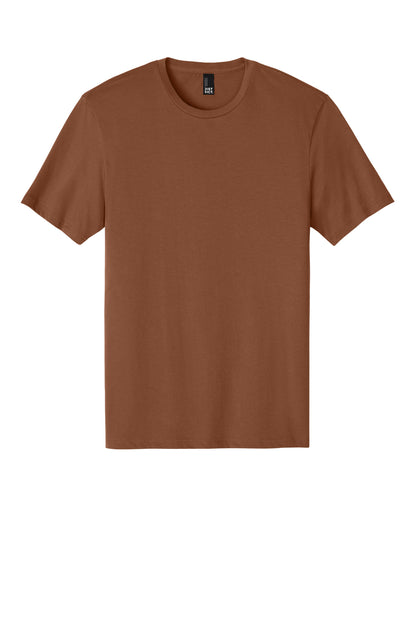 Front View of BakedClay District Perfect Weight Tee. DT104 plain