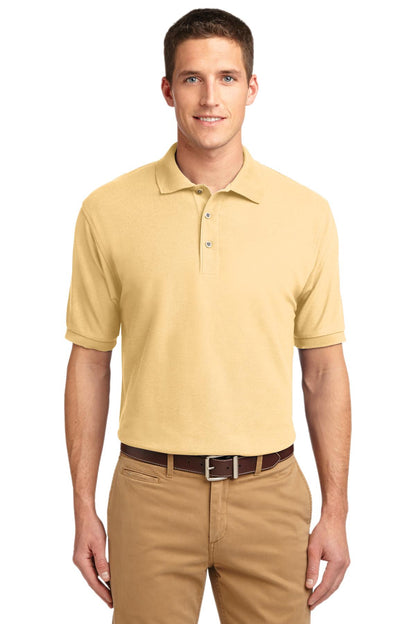 Front View of Banana Port Authority Silk Touch Polo K500 plain