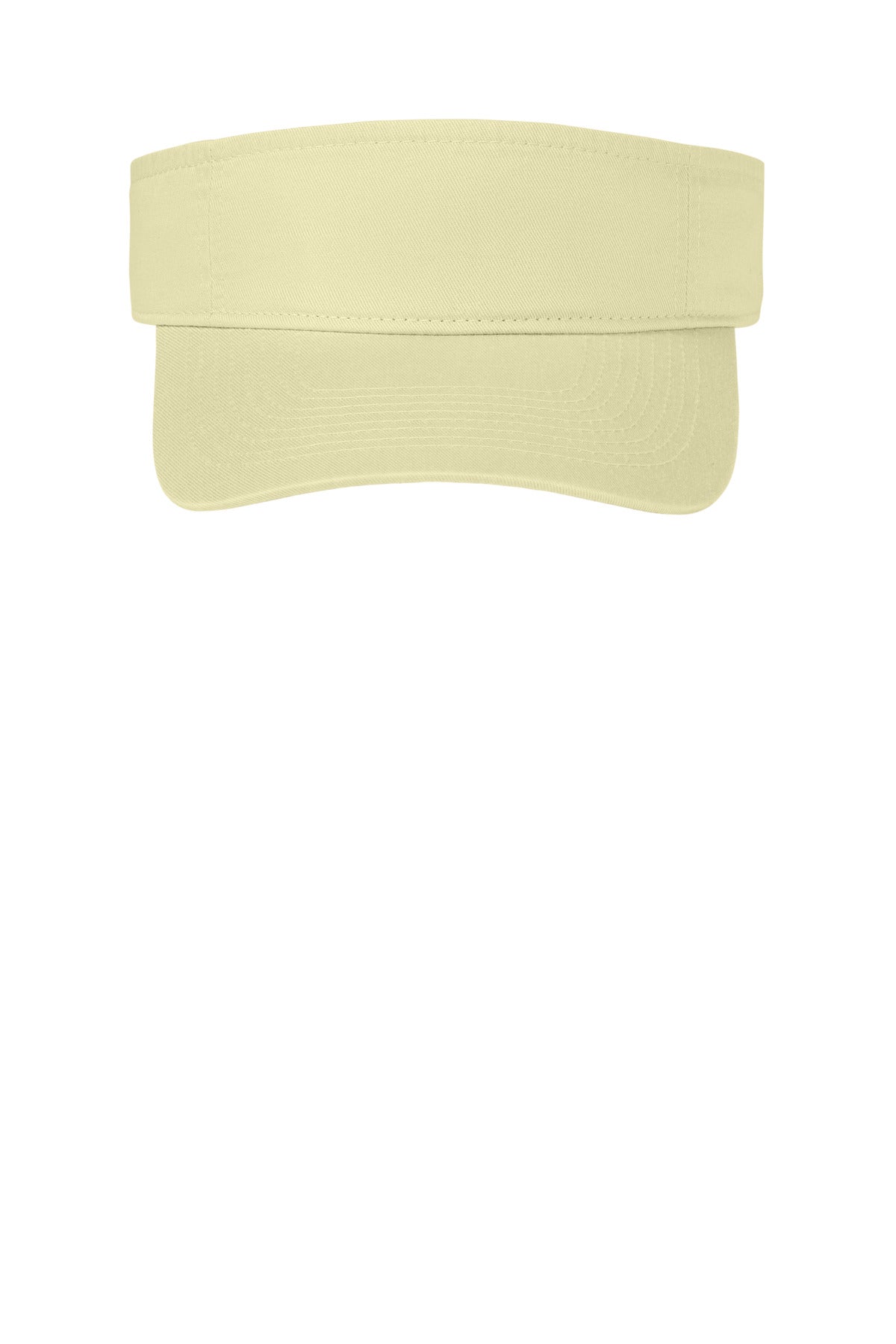 Front View of Beach Port Authority Fashion Visor. CP45 plain