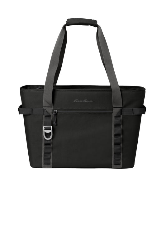 Front View of Bk/GyStl Eddie Bauer Max Cool Tote Cooler EB801 plain