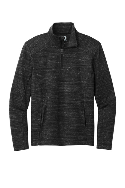 Front View of BktpHthr OGIO Flux 1/4-Zip OG823 plain