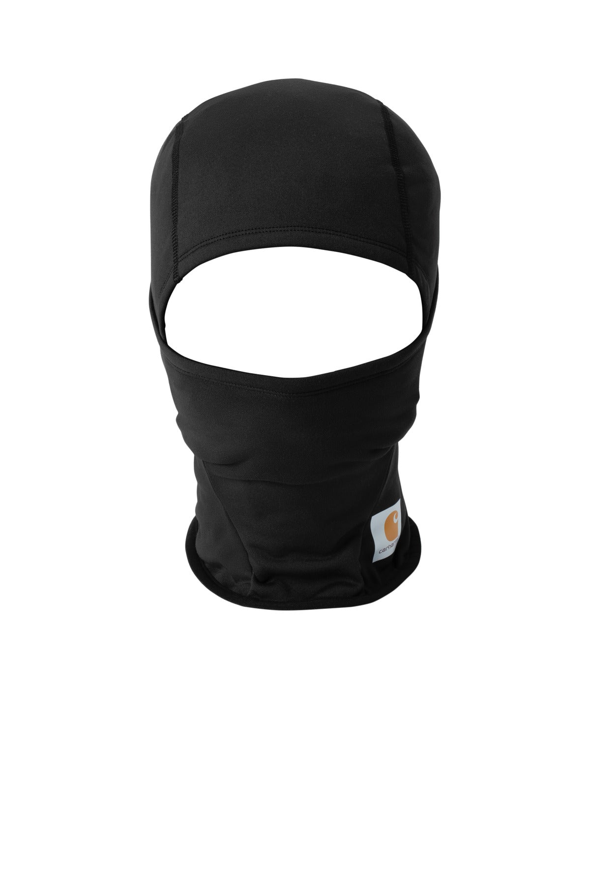 Front View of Black Carhartt Force Helmet-Liner Mask. CTA267 plain