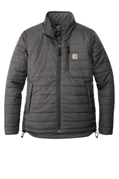 Front View of Black Carhartt Women's Gilliam Jacket CT104314 plain