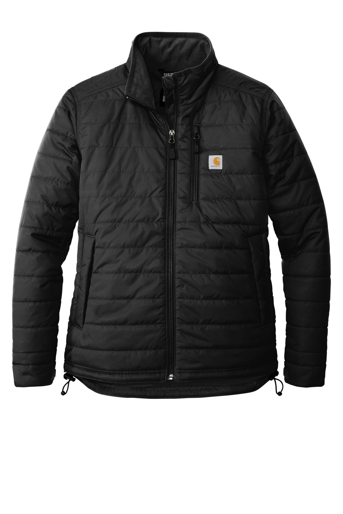 Front View of Black Carhartt Women's Gilliam Jacket CT104314 plain