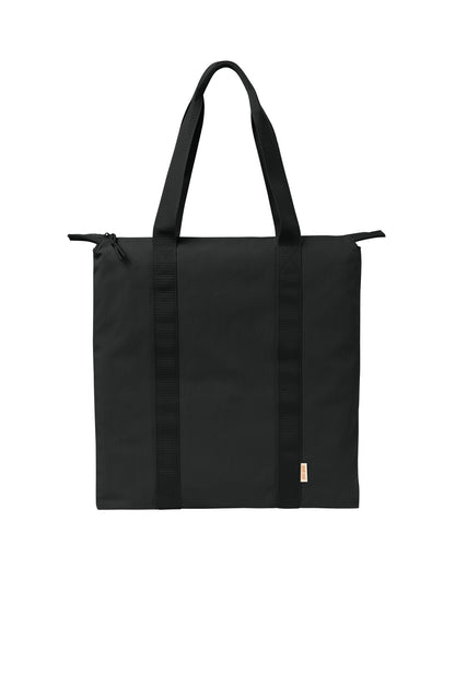 Front View of Black Comfort Colors Nomad Carry-All Bag CCNT0 plain