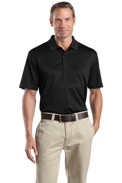 Front View of Black CornerStone - Select Snag-Proof Polo. CS412 plain