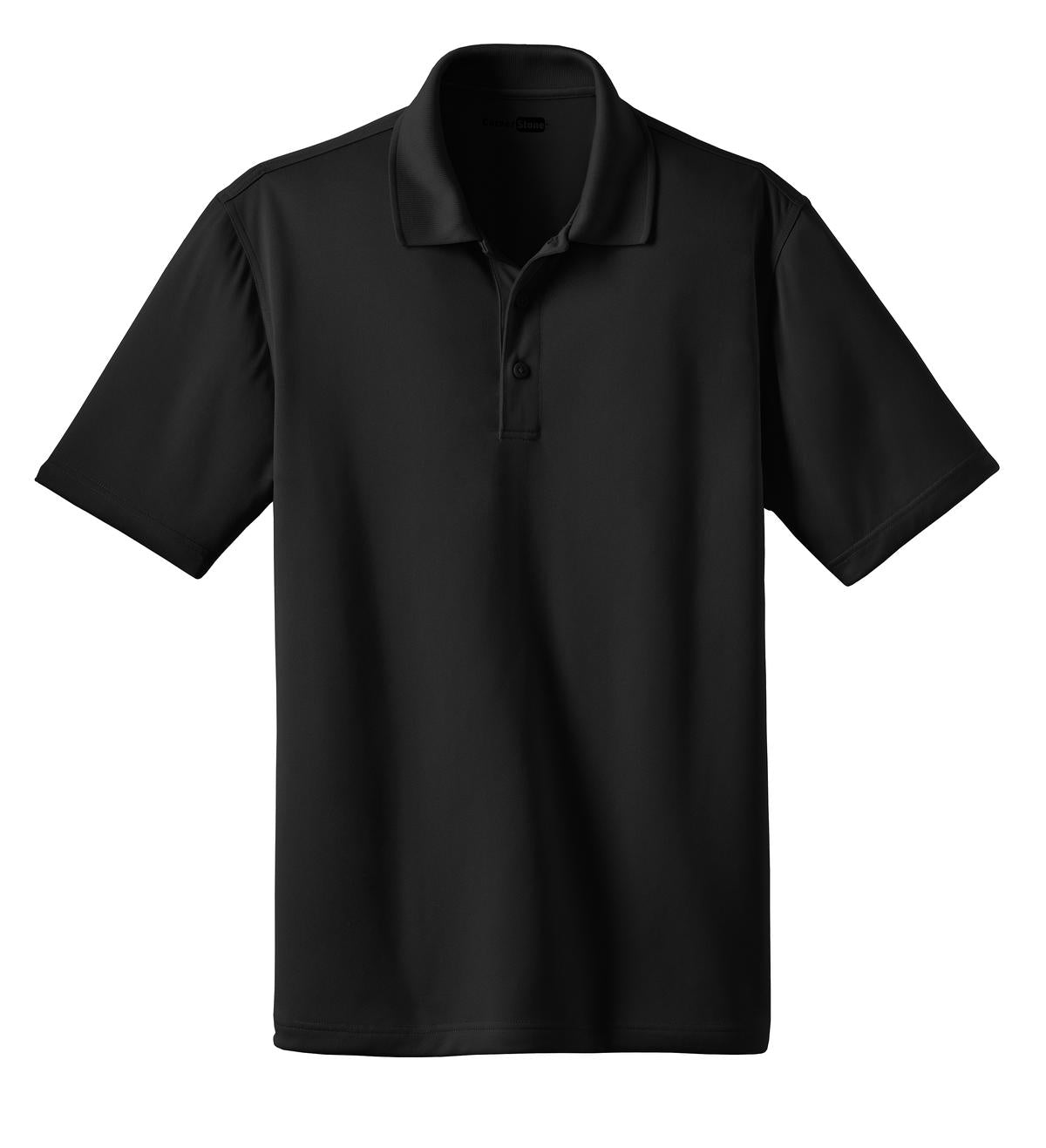 Front View of Black CornerStone - Select Snag-Proof Polo. CS412 plain
