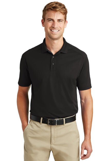 Front View of Black CornerStone Tall Select Lightweight Snag-Proof Polo TLCS418 plain