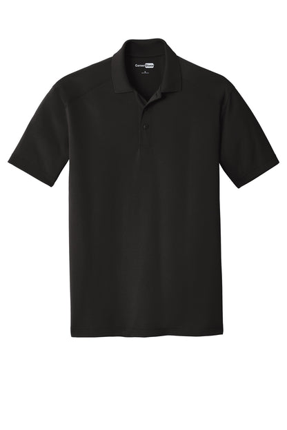 Front View of Black CornerStone Tall Select Lightweight Snag-Proof Polo TLCS418 plain