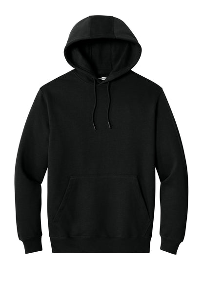 Front View of Black CornerStone Tough Fleece Pullover Hoodie CSF630 plain