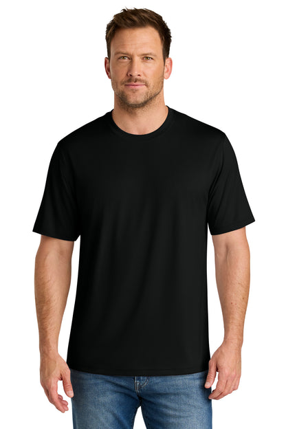 Front View of Black CornerStone Workwear Pro Short Sleeve Tee CS440 plain