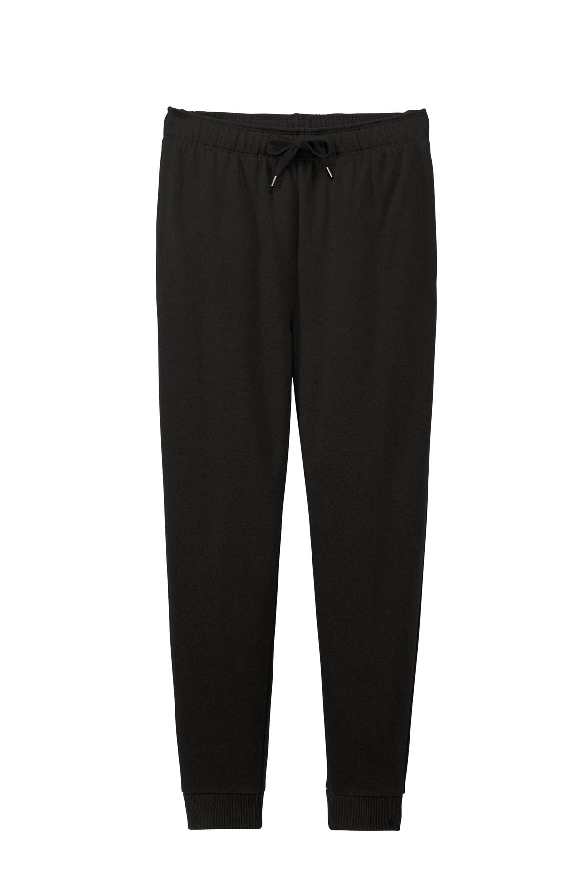 Front View of Black District Perfect Tri Fleece Jogger DT1307 plain