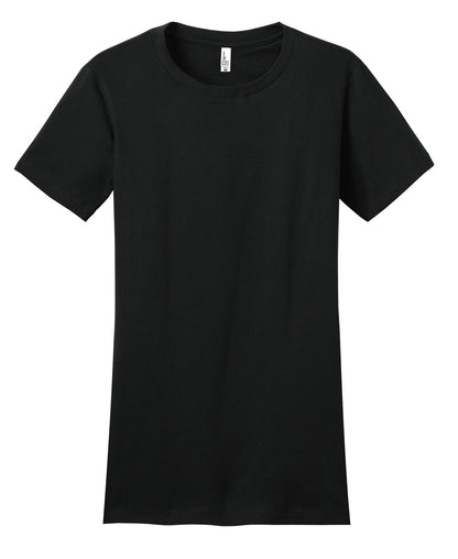 Front View of Black District Women's Fitted The Concert Tee DT5001 plain