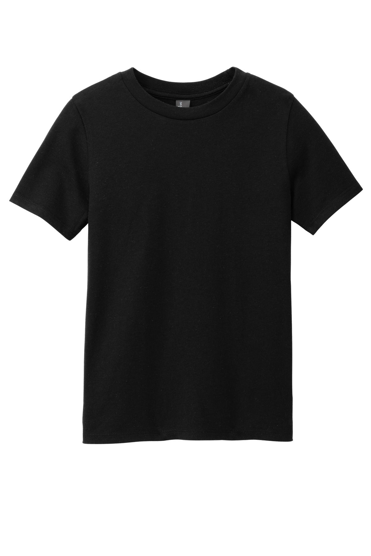 Front View of Black District Youth Perfect Blend CVC Tee DT108Y plain