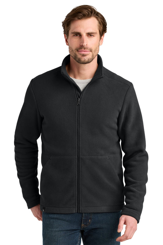 Front View of Black Eddie Bauer WeatherEdge Ridge 3-in-1 Jacket EB658 plain