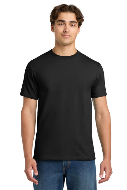 Front View of Black Gildan Hammer T-Shirt. H000 plain