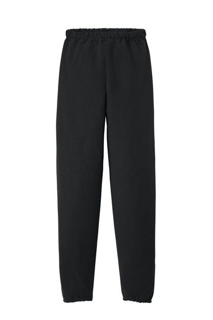 Front View of Black Jerzees - NuBlend Sweatpant. 973M plain