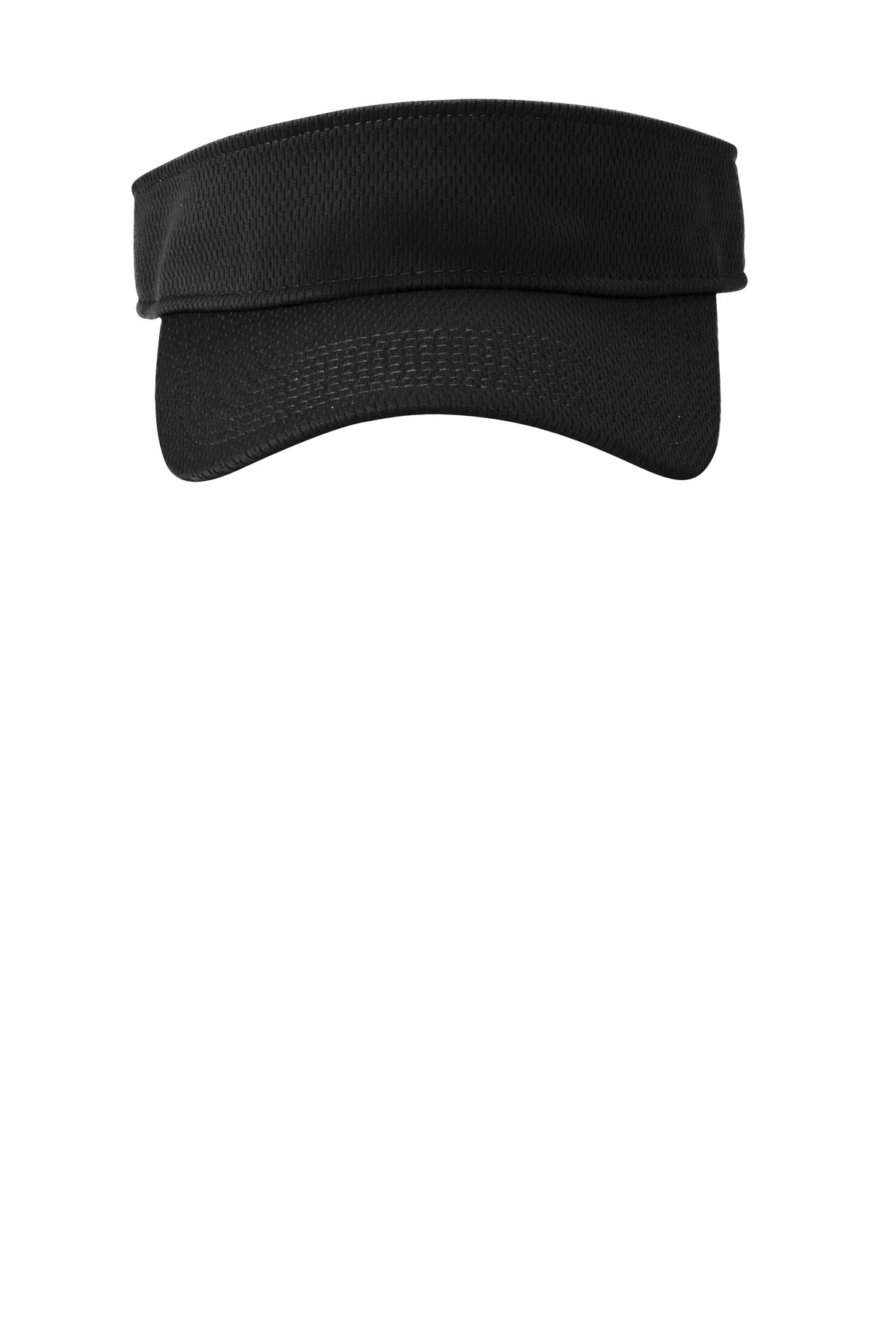 Front View of Black New Era Performance Dash Adjustable Visor NE219 plain