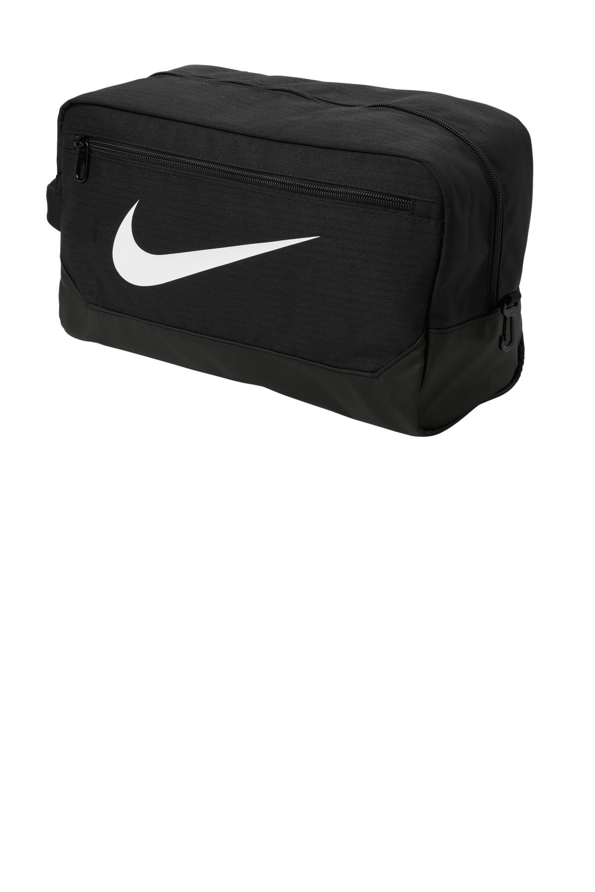 Front View of Black Nike Brasilia Modular Tote NKDM3982 plain