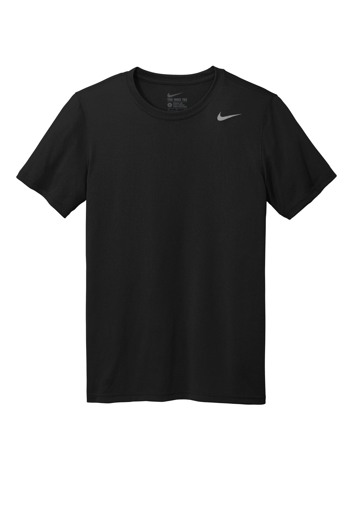 Front View of Black Nike Team rLegend Tee DV7299 plain