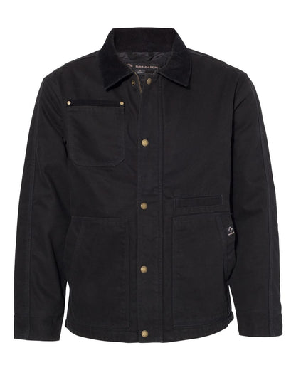 Front View of Black Rambler Boulder Cloth Jacket Tall Sizes - 5091T plain