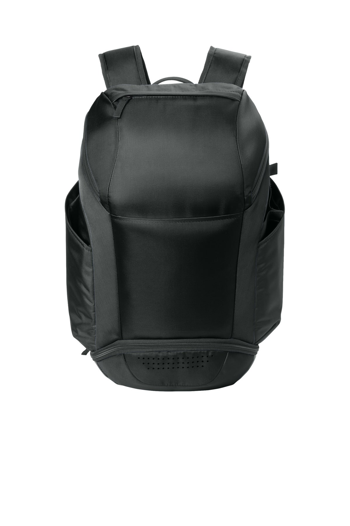 Front View of Black Sport-Tek Club Rec Pack BST201 plain