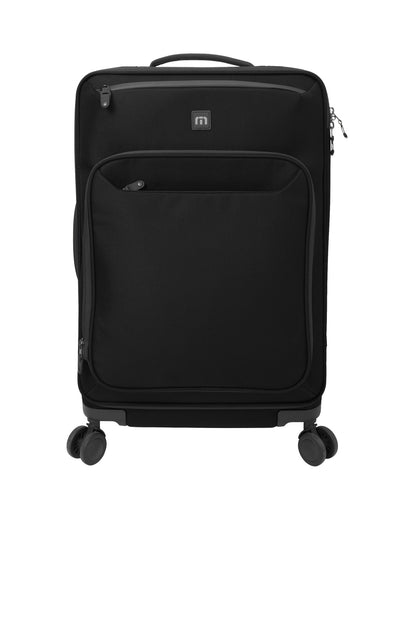 Front View of Black TravisMathew Quad Checked Spinner TMB401 plain