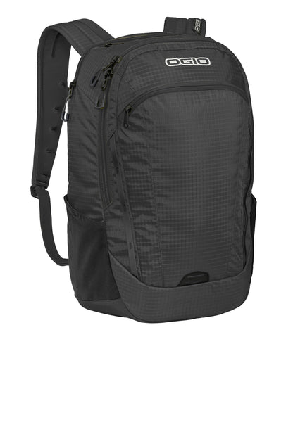 Front View of Black/Black OGIO Shuttle Pack. 411094 plain