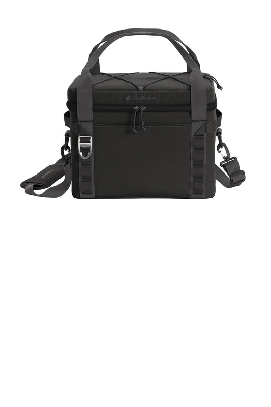 Front View of Black/Grey Stl Eddie Bauer Max Cool 24-Can Cooler EB800 plain