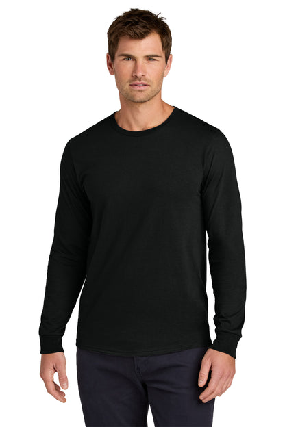 Front View of BlackInk Jerzees Classics Unisex Cotton Long Sleeve T-Shirt 363L plain