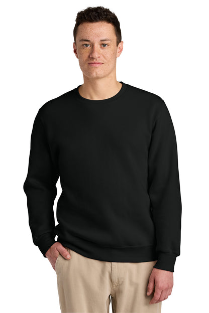 Front View of BlackInk Jerzees Eco Premium Blend Crewneck Sweatshirt 701M plain