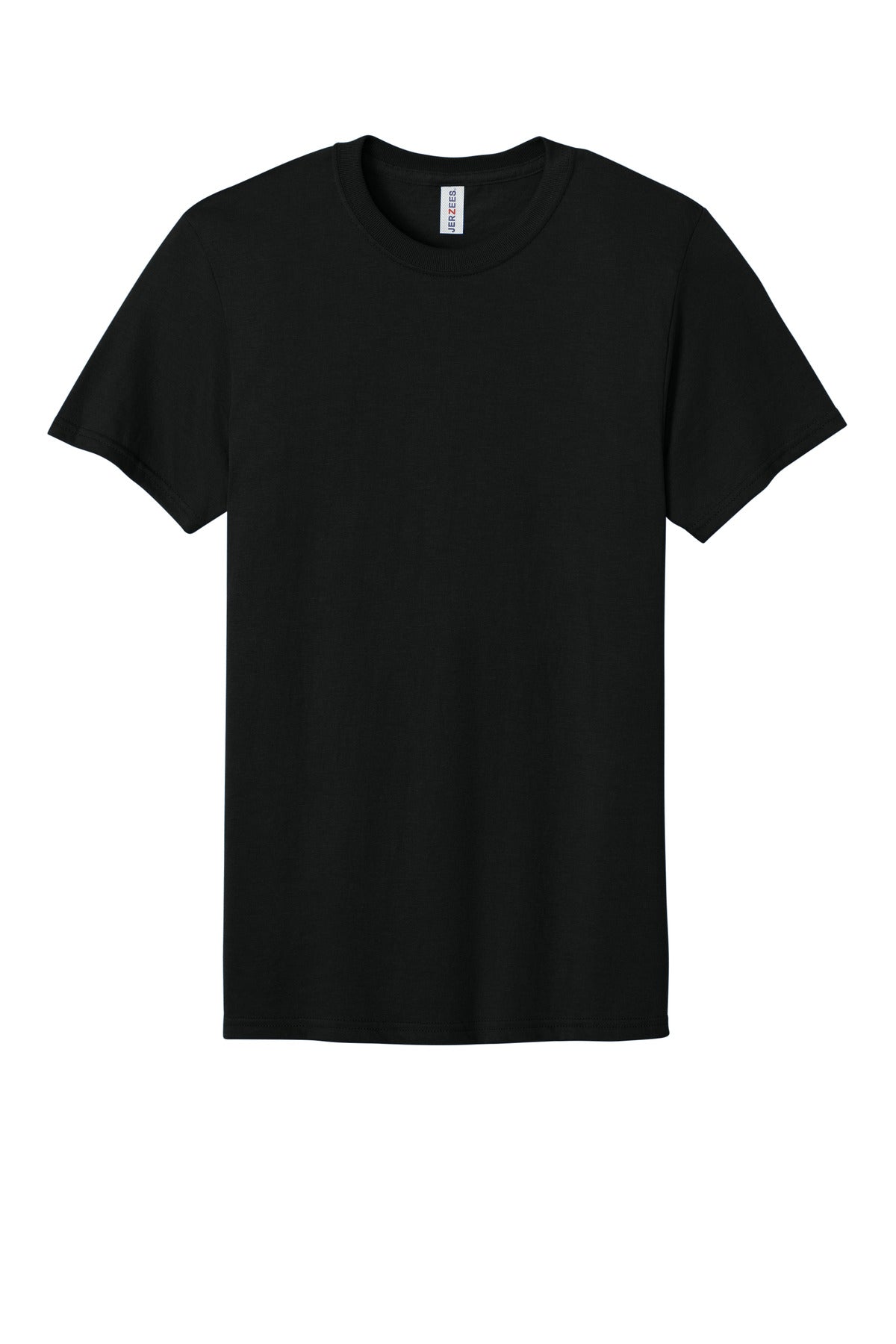 Front View of BlackInk Jerzees Premium Blend Ring Spun T-Shirt 560M plain