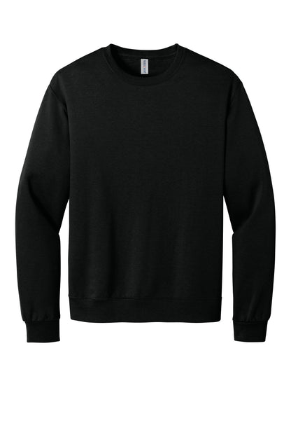 Front View of BlackInk Jerzees Ultimate Unisex CVC Ring Spun Crewneck Sweatshirt IC48M plain