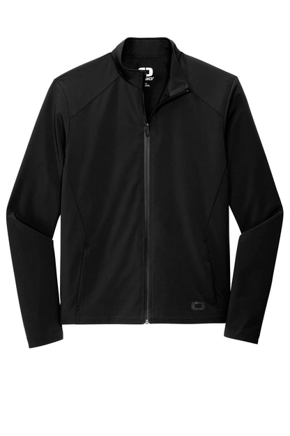 Front View of Blacktop OGIO Connection Full-Zip OG706 plain