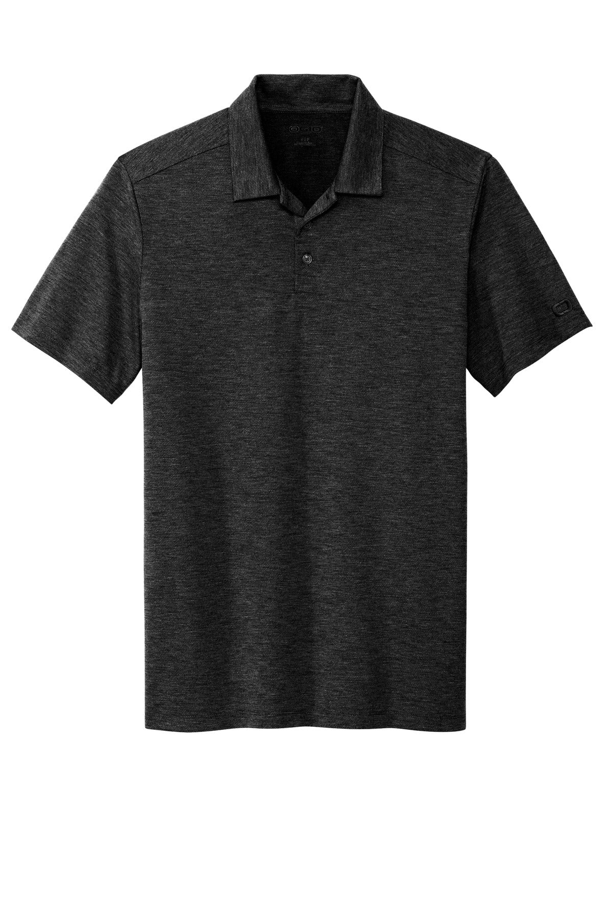 Front View of Blacktop OGIO Evolution Polo OG147 plain