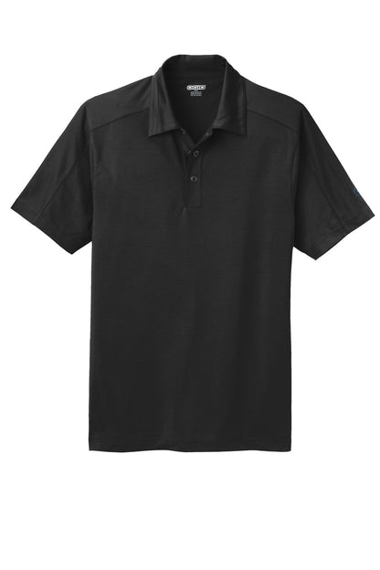 Front View of Blacktop OGIO Linear Polo. OG1030 plain