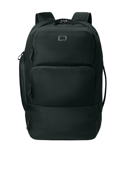 Front View of Blacktop OGIO Ultimate Travel Pack 91023 plain