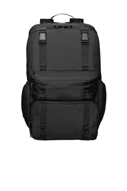 Front View of Blacktop OGIO Utilitarian Modular Pack 91018 plain