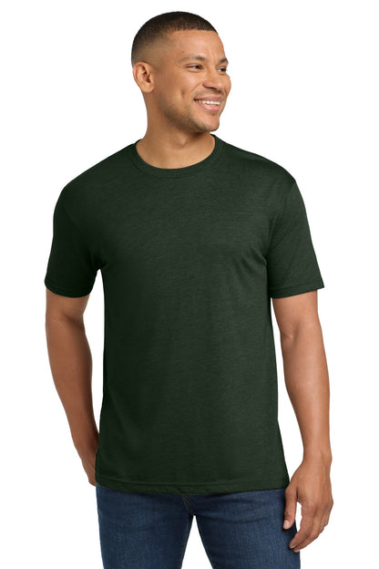 Front View of BlkForest Next Level Apparel Adult Tri-Blend Tee. NL6010 plain