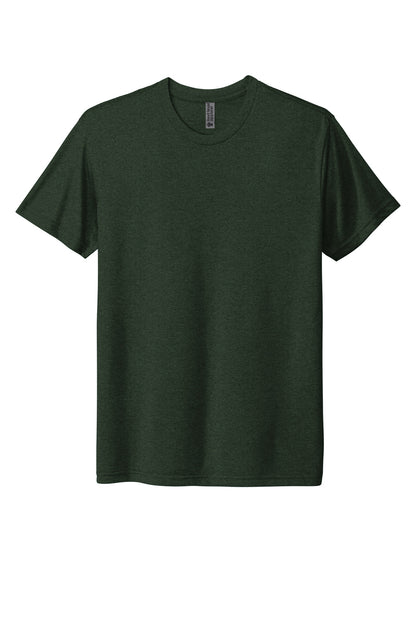 Front View of BlkForest Next Level Apparel Adult Tri-Blend Tee. NL6010 plain