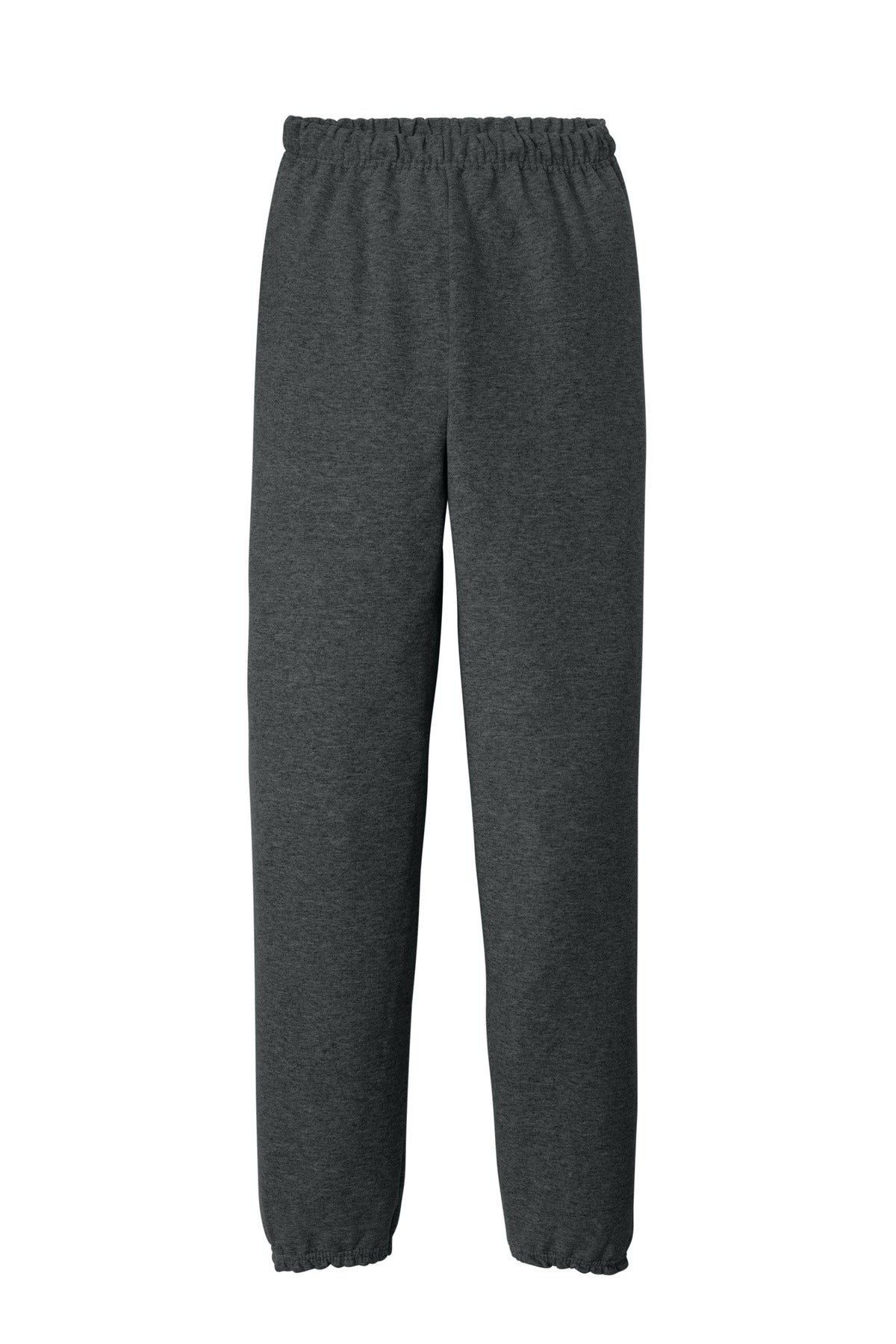 Front View of BlkHthr Jerzees - NuBlend Sweatpant. 973M plain