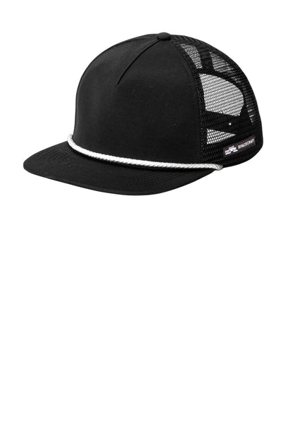 Front View of Blk/White LIMITED EDITION Spacecraft Trucker Cap SPC3 plain