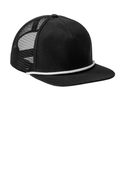 Front View of Blk/White LIMITED EDITION Spacecraft Trucker Cap SPC3 plain