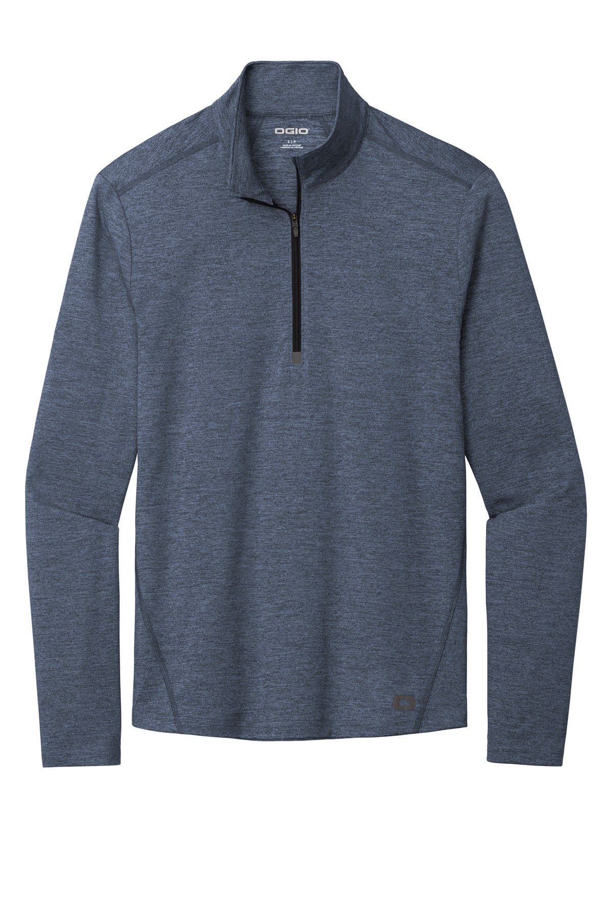 Front View of Blue Indigo He OGIO Force 1/4-Zip OE341 plain