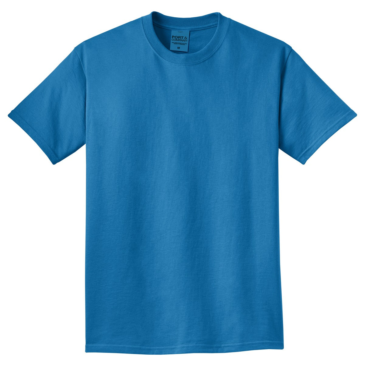 Front View of Blue Moon Port & Co Beach Wash Garment-Dyed Tee. PC099 plain