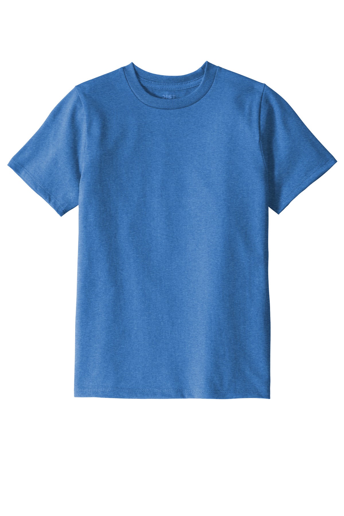 Front View of BlueHthr District Youth Re-Tee DT8000Y plain