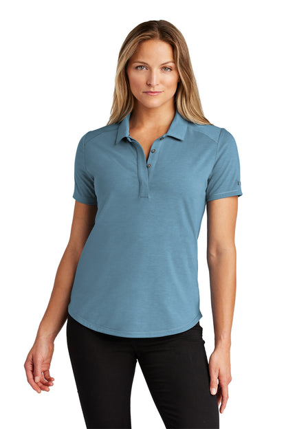 Front View of BlueMist OGIO Women's Motion Polo LOG152 plain