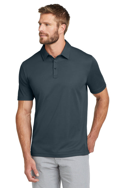Front View of BlueNights TravisMathew Oceanside Solid Polo. TM1MU411 plain