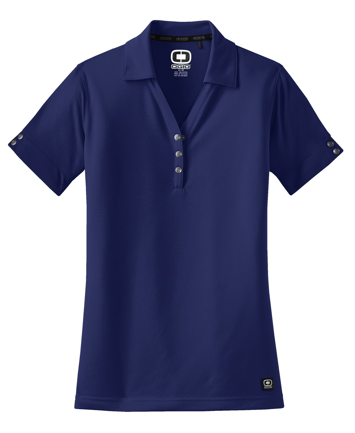 Front View of Blueprint OGIO - Glam Polo. LOG105 plain